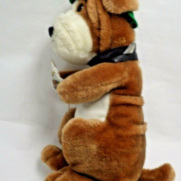 Big T Concessions Bull Dog Dealler Pit Boss Brown Stuffed Plush Spike Collar - Picture 2 of 8